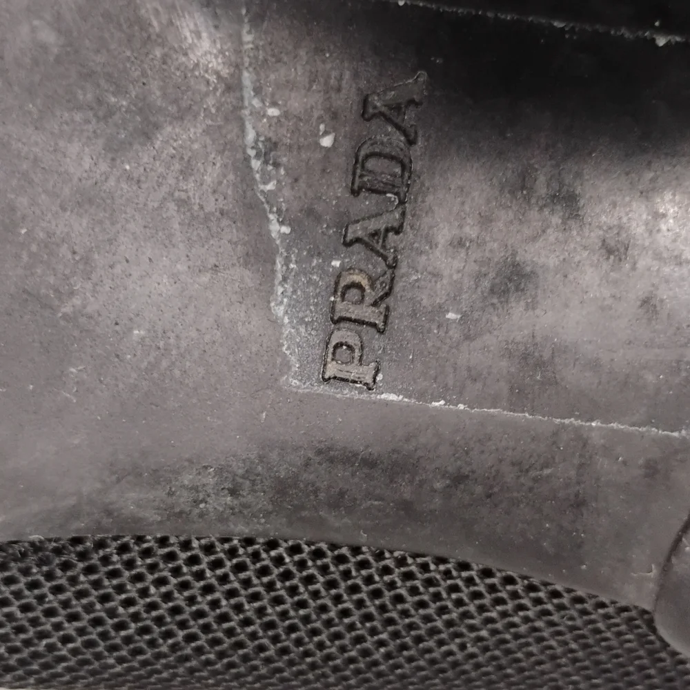 Vintage Prada Women's Black Mesh Ballet Bow Front Flats Sz 40 - Picture 3 of 6